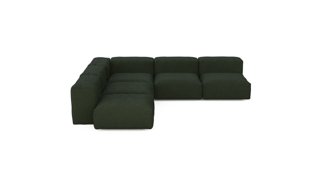 Preset five module corner sofa - loop loop - mousse - 283cm x 283cm