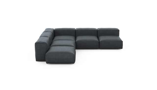 Preset five module corner sofa - pique - dark grey - 283cm x 283cm