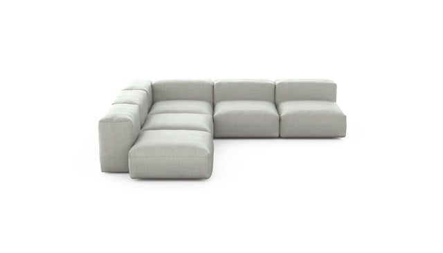 Preset five module corner sofa - pique - light grey - 283cm x 283cm