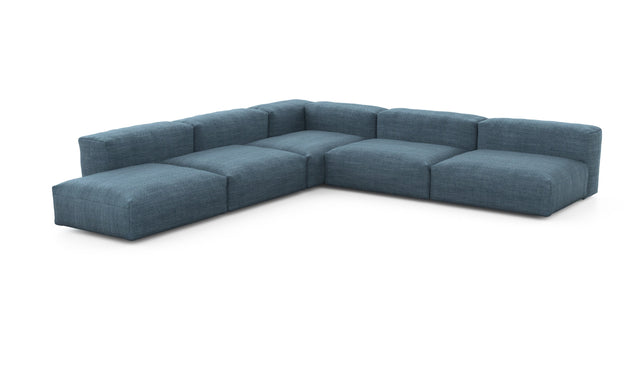 Preset five module corner sofa - pique - dark blue - 325cm x 325cm