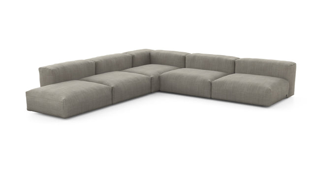 Preset five module corner sofa - pique - stone - 325cm x 325cm