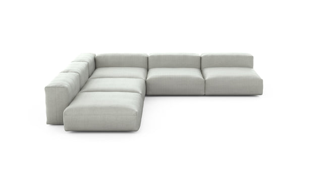 Preset five module corner sofa - pique - light grey - 346cm x 346cm