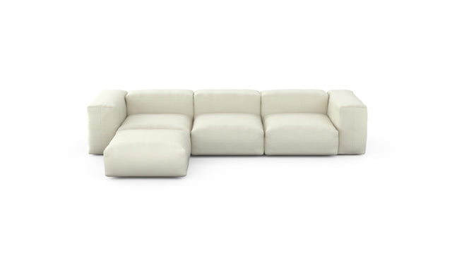 Preset four module chaise sofa - pique - creme - 314cm x 199cm