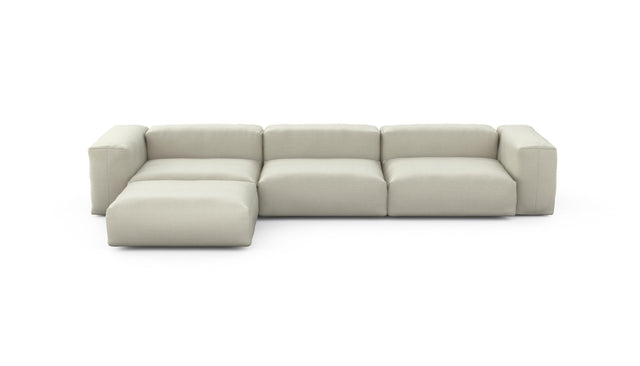 Preset four module chaise sofa - pique - beige - 377cm x 199cm