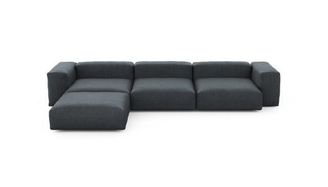 Preset four module chaise sofa - pique - dark grey - 377cm x 241cm