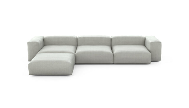 Preset four module chaise sofa - pique - light grey - 377cm x 241cm