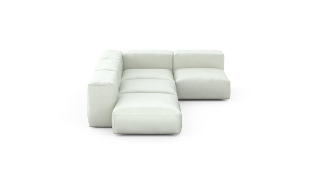 Preset four module corner sofa - herringbone - creme - 199cm x 283cm