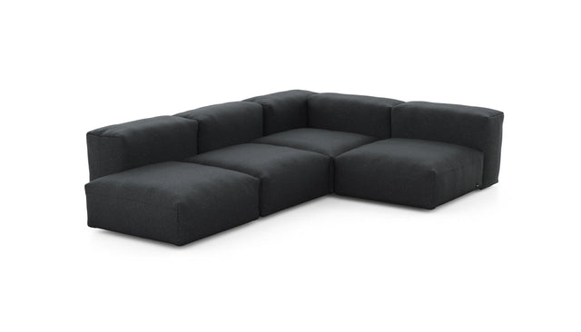 Preset four module corner sofa - linen - anthracite - 199cm x 283cm