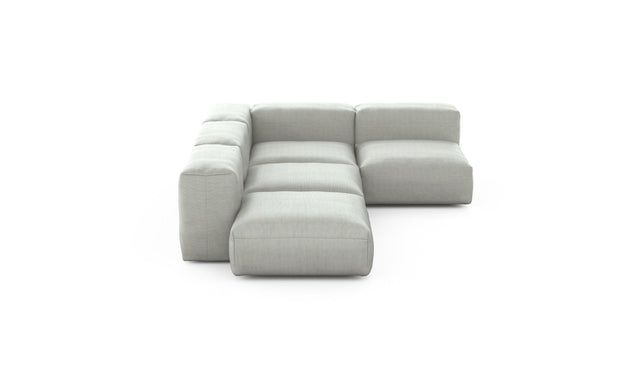 Preset four module corner sofa - pique - light grey - 199cm x 283cm