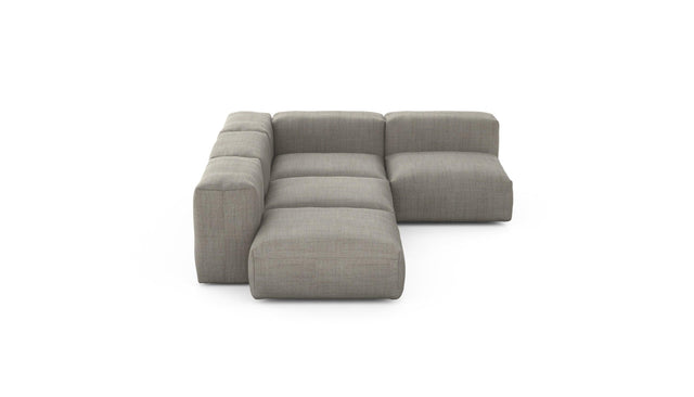 Preset four module corner sofa - pique - stone - 199cm x 283cm