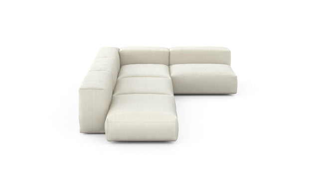 Preset four module corner sofa - linen - platinum - 220cm x 346cm