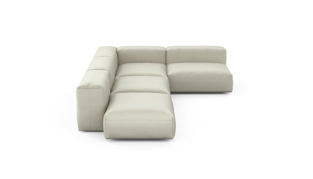 Preset four module corner sofa - pique - beige - 220cm x 346cm