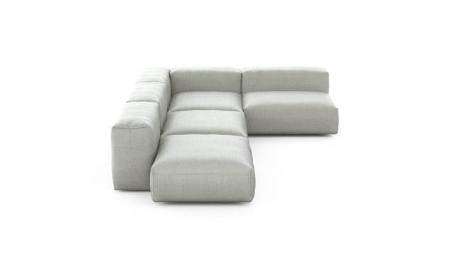 Preset four module corner sofa - pique - light grey - 220cm x 346cm