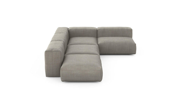 Preset four module corner sofa - pique - stone - 220cm x 346cm