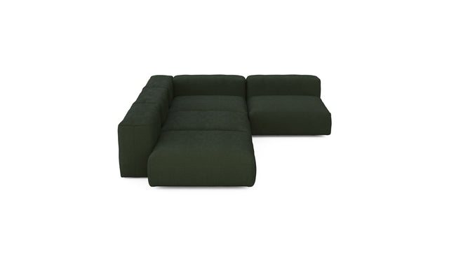 Preset four module corner sofa - loop loop - mousse - 241cm x 346cm