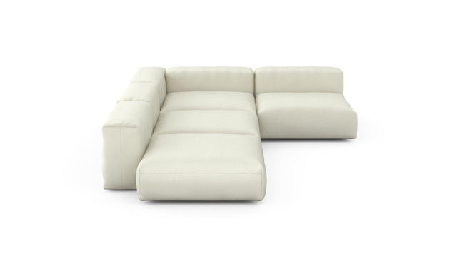 Preset four module corner sofa - pique - creme - 241cm x 346cm