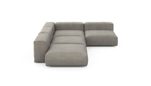 Preset four module corner sofa - pique - stone - 241cm x 346cm