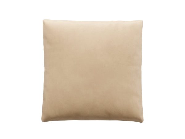 jumbo pillow - leather - beige