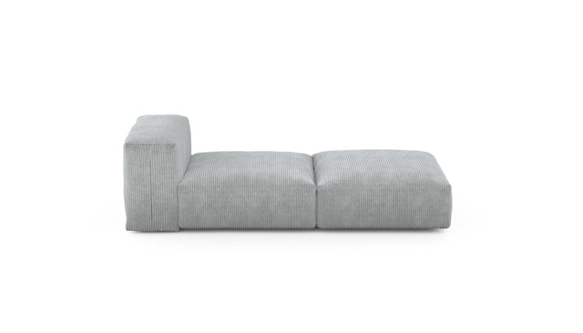 Preset lounger - cord velours - light grey - 199cm x 84cm