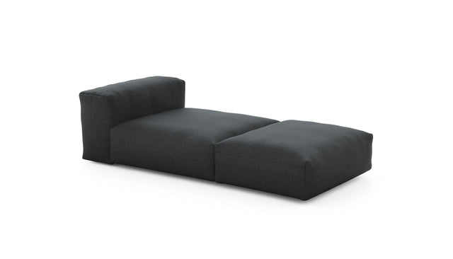 Preset lounger - linen - anthracite - 220cm x 105cm