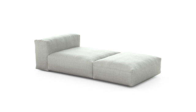 Preset lounger - pique - light grey - 220cm x 105cm