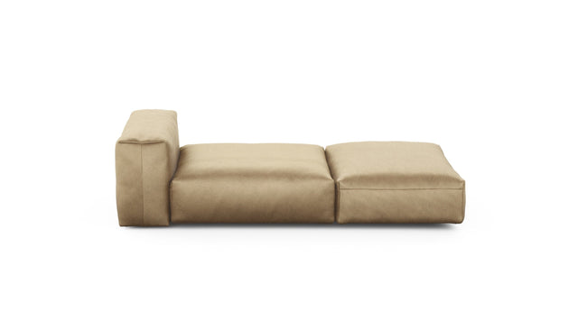 Preset lounger - velvet - caramel - 220cm x 105cm