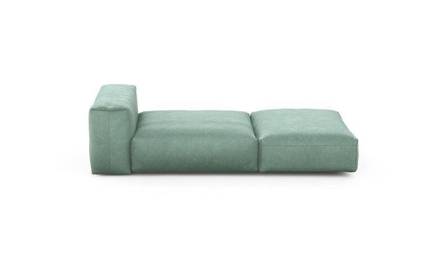 Preset lounger - velvet - mint - 220cm x 105cm