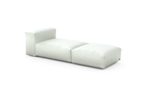 Preset lounger - herringbone - creme - 220cm x 84cm