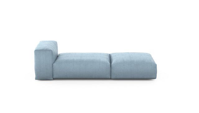 Preset lounger - herringbone - light blue - 220cm x 84cm