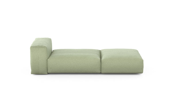 Preset lounger - linen - olive - 220cm x 84cm