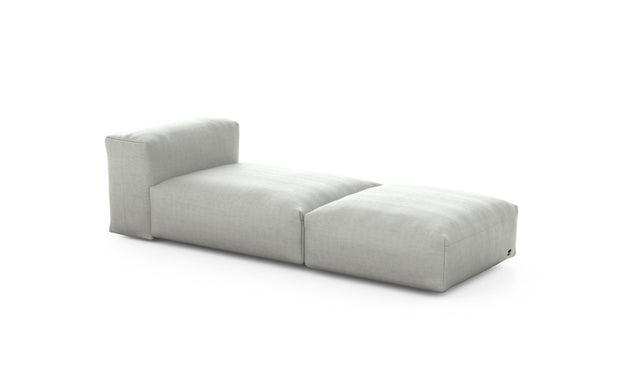 Preset lounger - pique - light grey - 220cm x 84cm