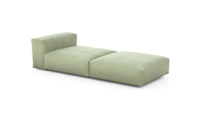 Preset lounger - linen - olive - 241cm x 105cm