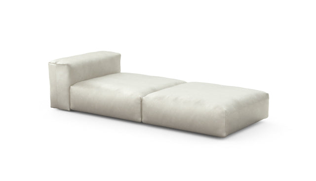 Preset lounger - velvet - creme - 241cm x 105cm