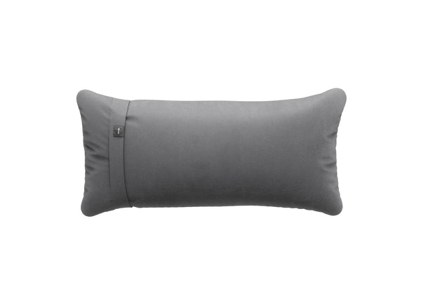 pillow - leather - dark grey