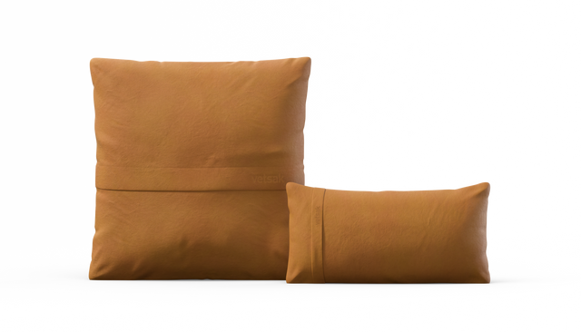 Pillow Set 1 - Leather - Brown