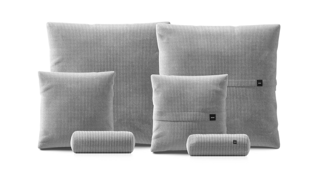 Pillow Set 3 - Cord Velour - Light Grey
