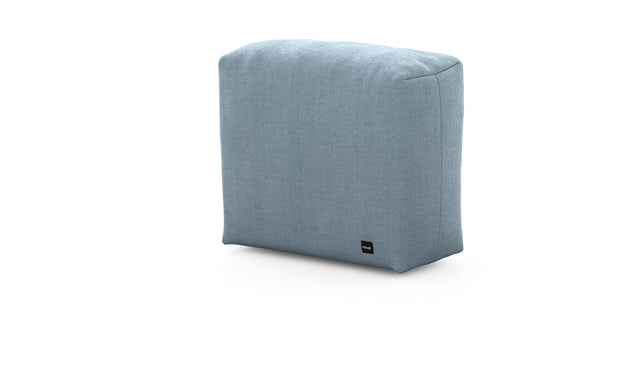 Preset sofa side - 63 x 31 - herringbone - light blue