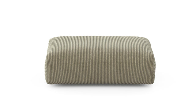 Preset sofa seat - 105 x 63 - cord velour - khaki