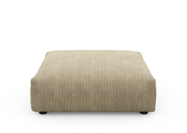 sofa seat cover - cord velour - khaki - 105cm x 105cm