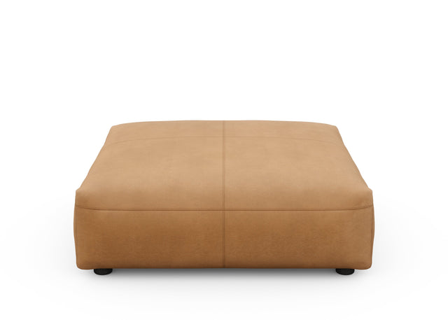 sofa seat cover - leather - brown - 105cm x 105cm