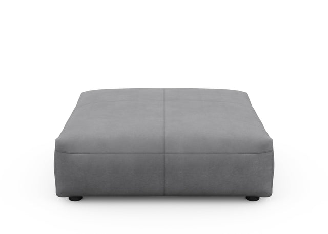 sofa seat cover - leather - dark grey - 105cm x 105cm