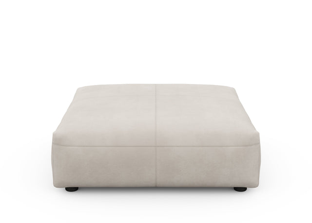 sofa seat cover - leather - light grey - 105cm x 105cm