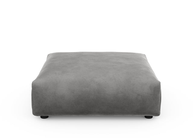 sofa seat cover - velvet - dark grey - 105cm x 105cm