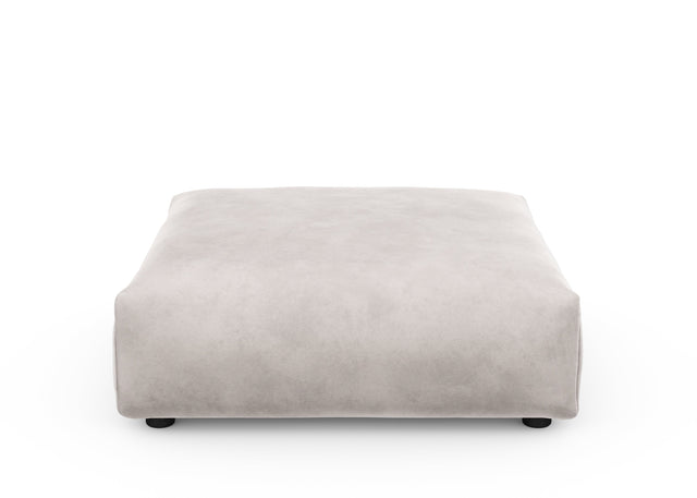 sofa seat cover - velvet - light grey - 105cm x 105cm