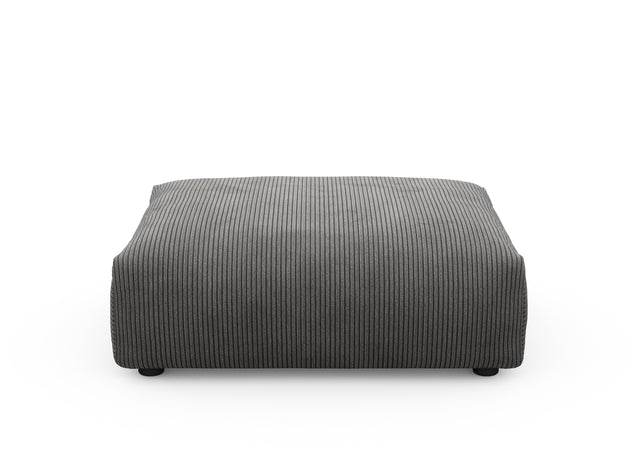 sofa seat cover - cord velour - dark grey - 105cm x 84cm