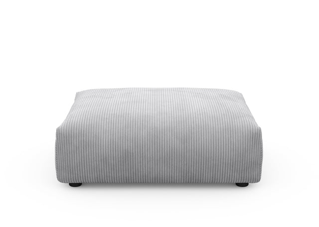 sofa seat cover - cord velour - light grey - 105cm x 84cm