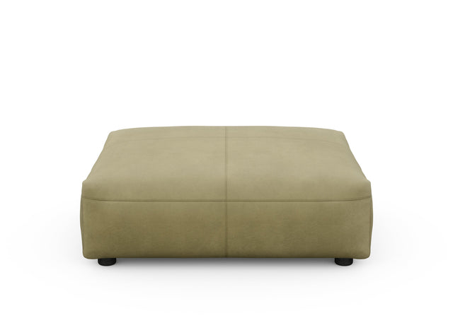 sofa seat cover - leather - olive - 105cm x 84cm