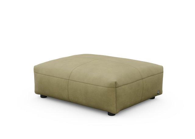 sofa seat cover - leather - olive - 105cm x 84cm