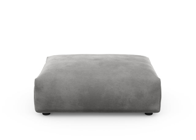 sofa seat cover - velvet - dark grey - 105cm x 84cm