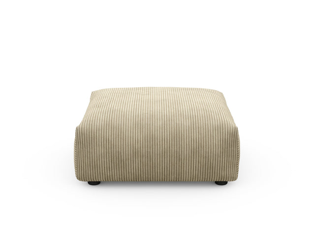 sofa seat cover - cord velour - khaki - 84cm x 84cm